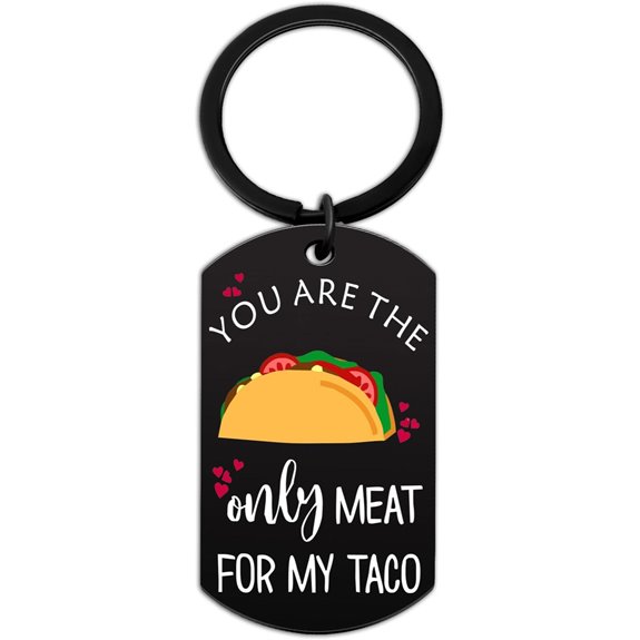 Funny Men's Keychain Gift for Valentines or Christmas