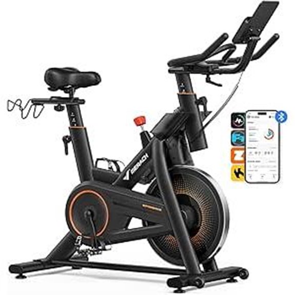 Merach Incline Exercise Bike with Resistance & App