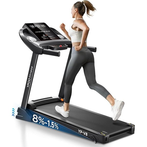 Home Treadmill with Incline Bluetooth 300 lbs Capacity