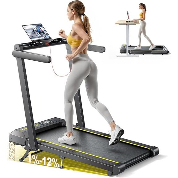 Walking Pad Treadmill with Incline Bluetooth & App