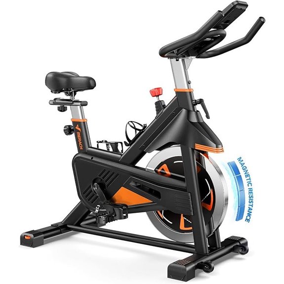 Merach Exercise Bike with Incline & Magnetic Resistance