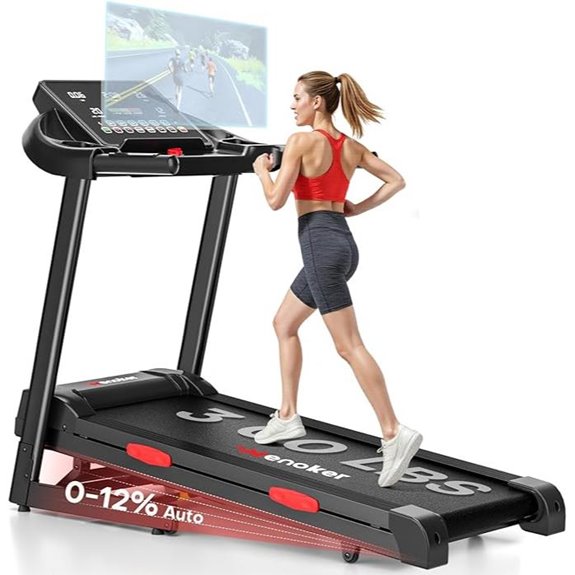 WENOKER Incline Treadmill with App and Heart Rate