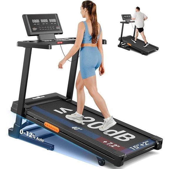THERUN Incline Treadmill with Brushless Motor