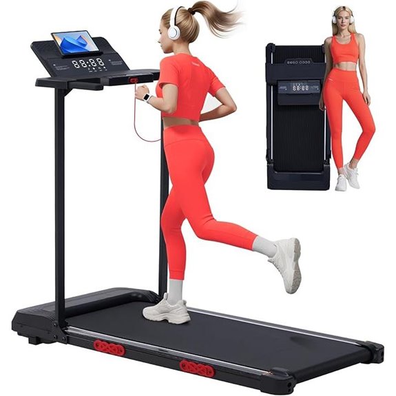 Walking Pad Treadmill with Incline and Handles