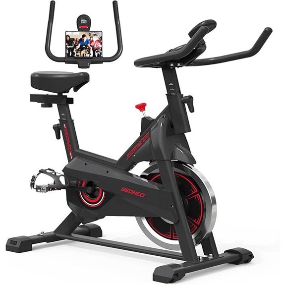 Indoor Exercise Bike with LCD Monitor and Mount