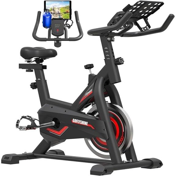 Indoor Cycling Exercise Bike with LCD Monitor