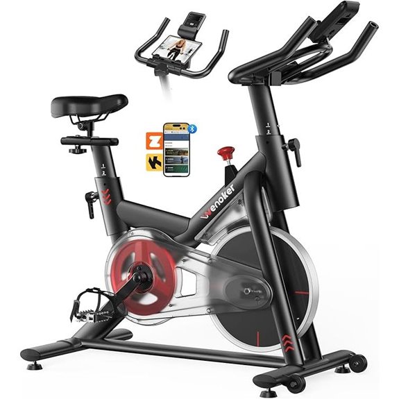 Indoor Cycling Bike with LCD Monitor and App Sync
