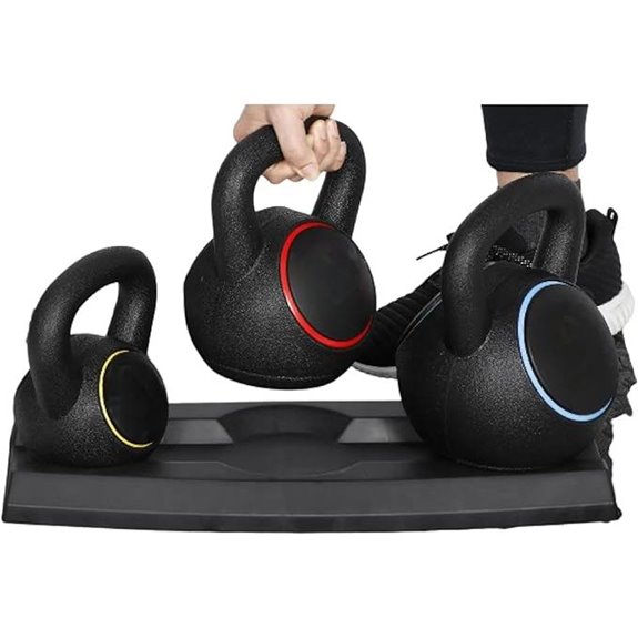 Kettlebell Set with Storage Rack for Fitness