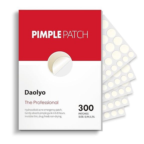 Pimple Patches for Face 4 Sizes 300 Counts