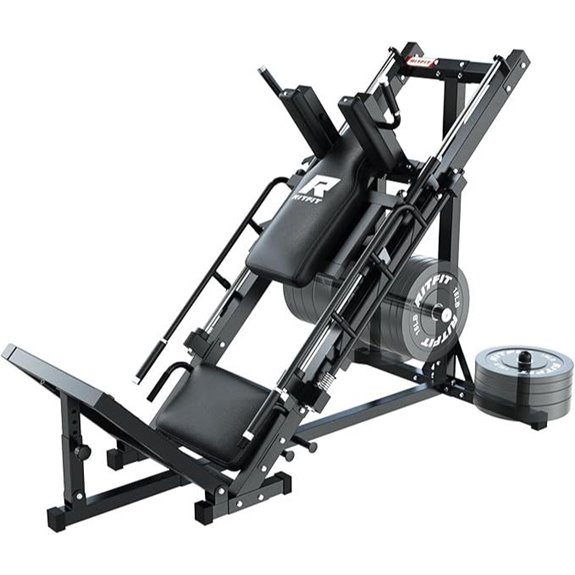 RitFit Leg Press & Hack Squat Machine with Storage