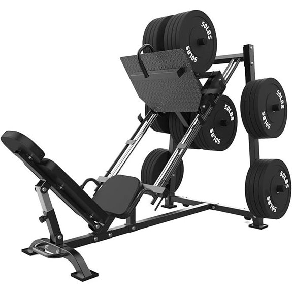 leg press with calf block
