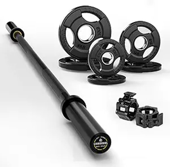 LIONSCOOL 4-6ft Olympic Barbell for Strength Training