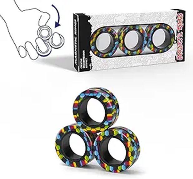 Magnetic Fidget Ring Set for Anxiety Relief (3PCS)
