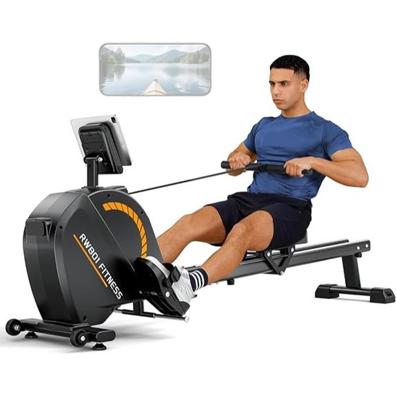 magnetic bluetooth lcd rowing