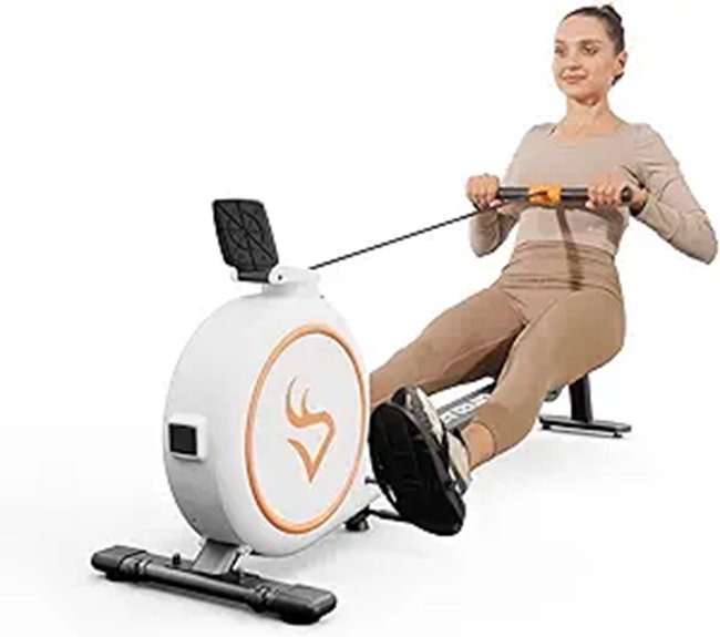 DeerRun Magnetic Rowing Machine with App & Bluetooth