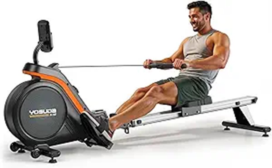 YOSUDA Magnetic Water Rowing Machine with Bluetooth