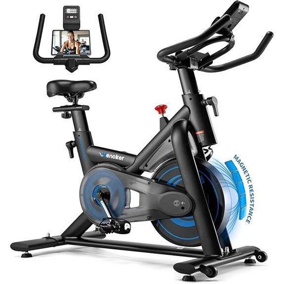 Magnetic Resistance Exercise Bike with App & LCD Monitor