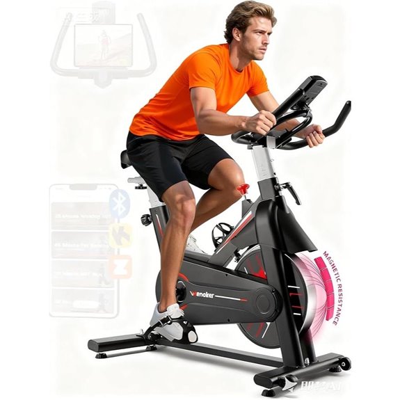 Wenoker Magnetic Stationary Exercise Bike with Tablet Holder