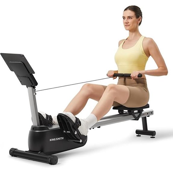 magnetic foldable rowing machine