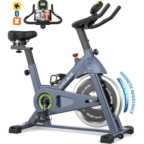 Cyclace Magnetic Indoor Exercise Bike with App Support