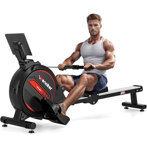 Wenoker Magnetic Rowing Machine with LCD Monitor