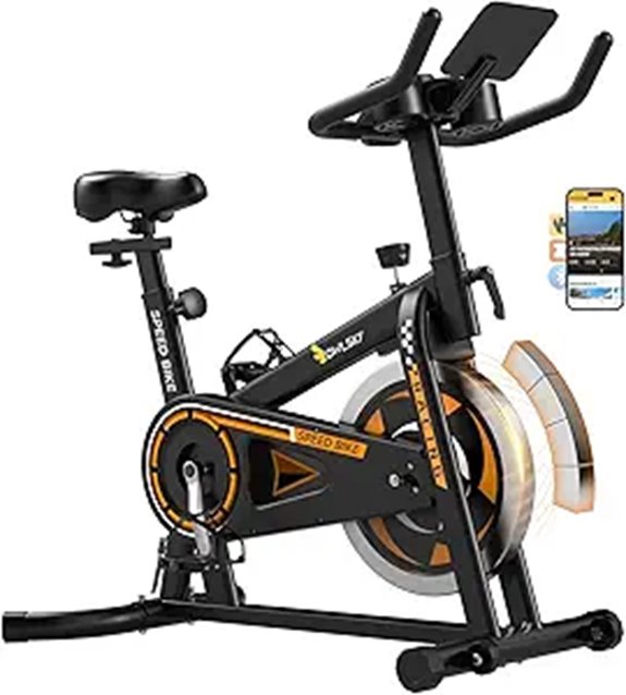 OWLSKY Magnetic Resistance Exercise Bike with App