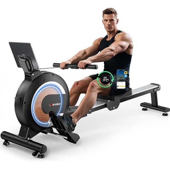 magnetic resistance rowing machine