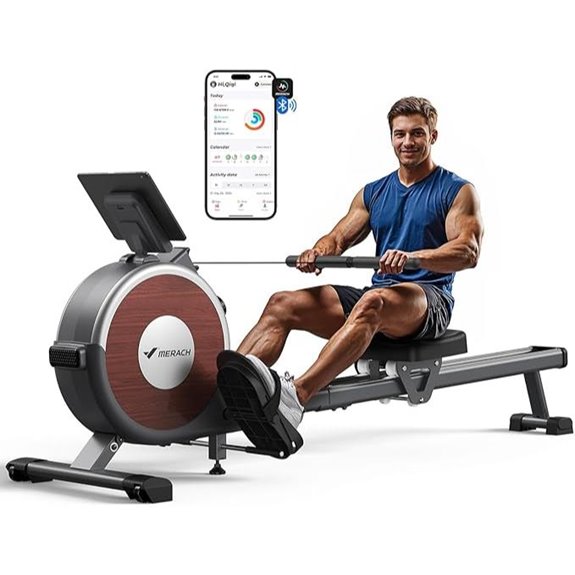 magnetic resistance rowing machine