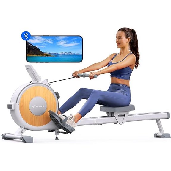 MERACH Magnetic Rowing Machine with 16 Levels