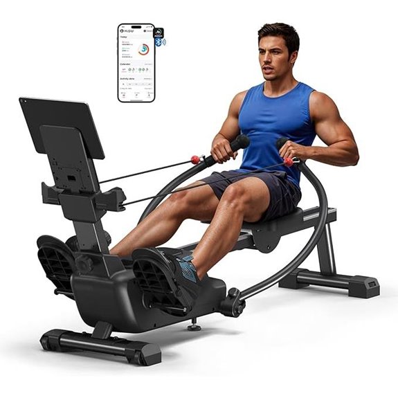 MERACH Magnetic Rowing Machine with 16 Levels