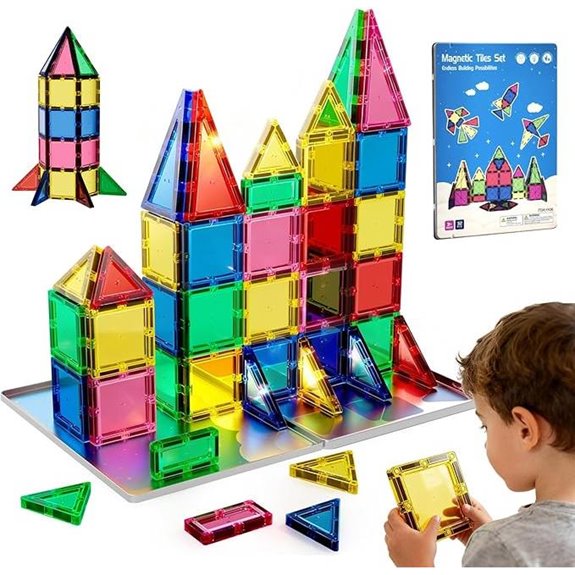 Magnetic STEM Building Tiles Set for Kids 3