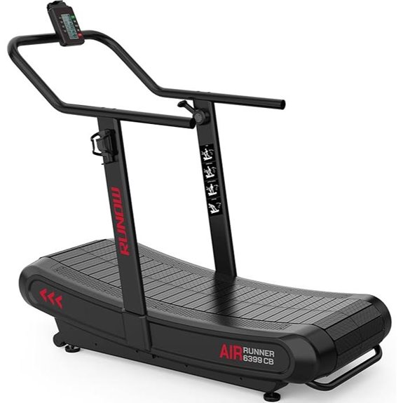 RUNOW Manual Treadmill with Resistance & LCD Display