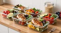 meal prep with protein