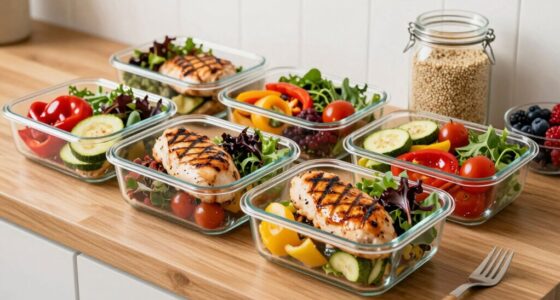 meal prep with protein