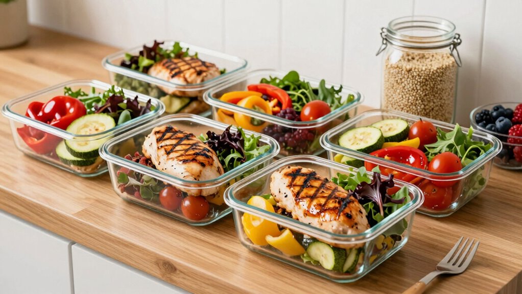 meal prep with protein