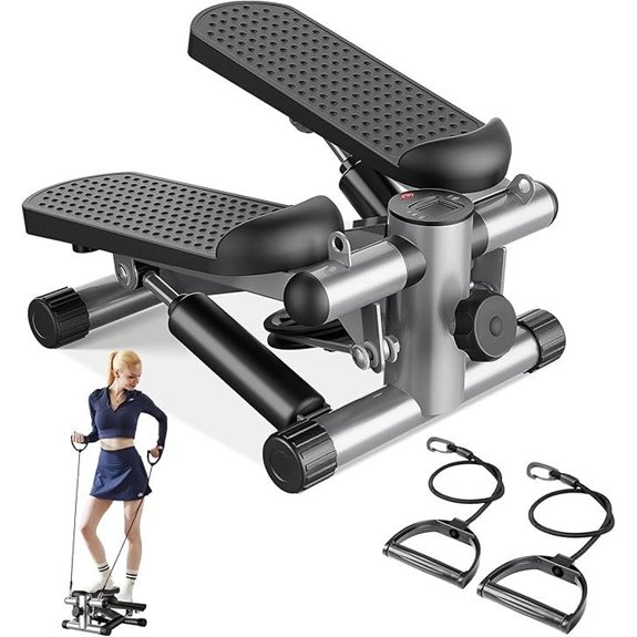 Sweetcrispy Mini Stair Stepper with Resistance Bands