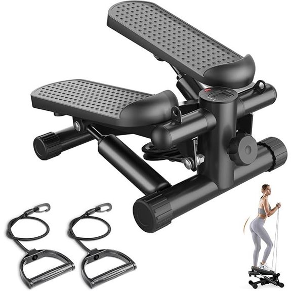 Sweetcrispy Mini Stair Stepper with Resistance Bands