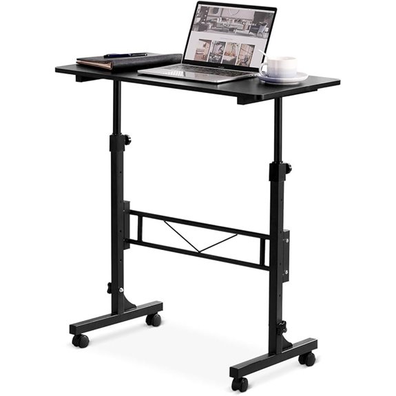 mobile adjustable standing desk