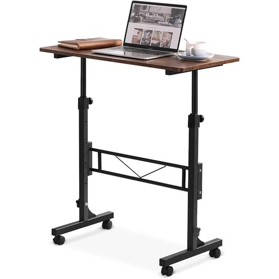 mobile height adjustable desk