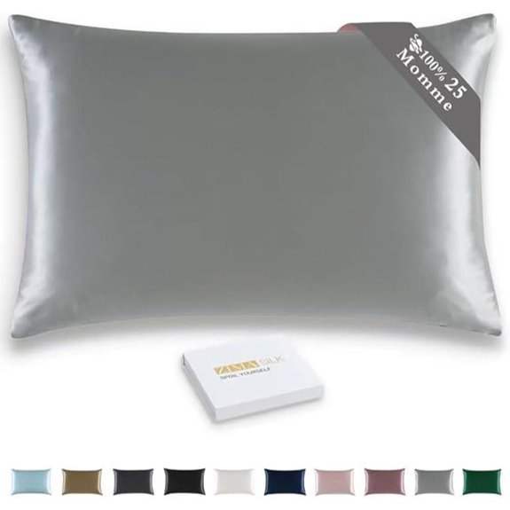 ZIMASILK 25 Momme Mulberry Silk Pillowcase Standard