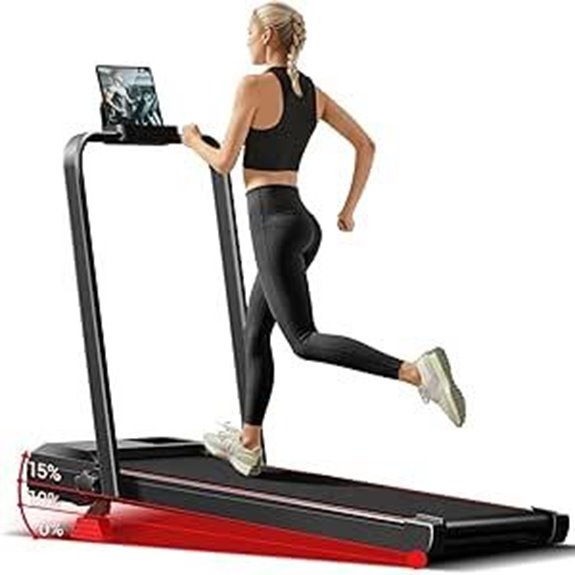 4-in-1 Incline Walking Pad Treadmill for Home