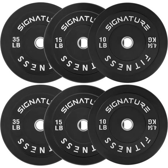 Fitvids 2 Olympic Bumper Plate Set 120 lbs