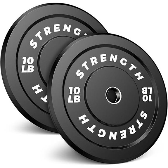 Olympic Rubber Bumper Weight Set for Home Gym