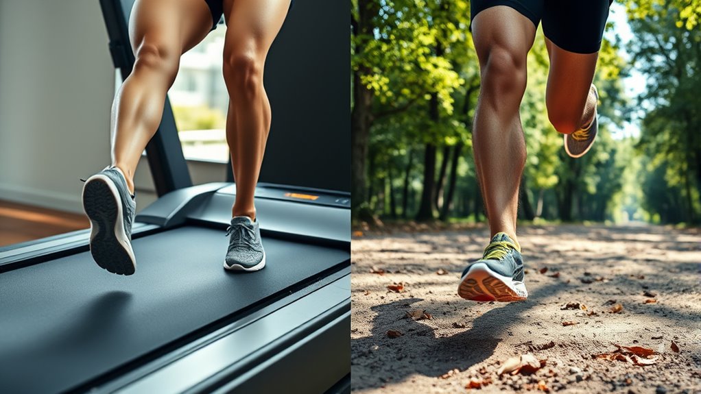 outdoor terrain influences muscle engagement