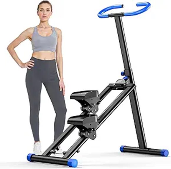 OWLSKY Stair Stepper with LCD Monitor & Triangular Frame
