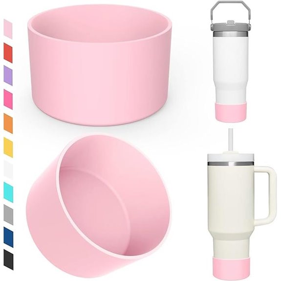 Stanley Tumbler Silicone Bumper Set (2-Pack Pink)