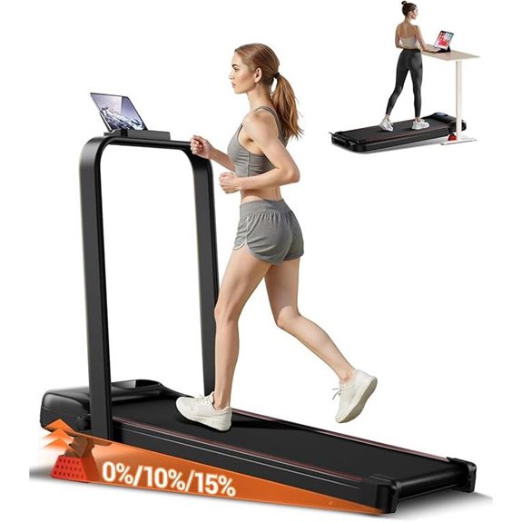 4-in-1 Portable Incline Treadmill for Home and Office
