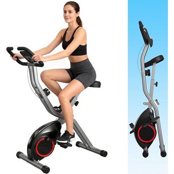 Foldable Indoor Exercise Bike with Magnetic Resistance