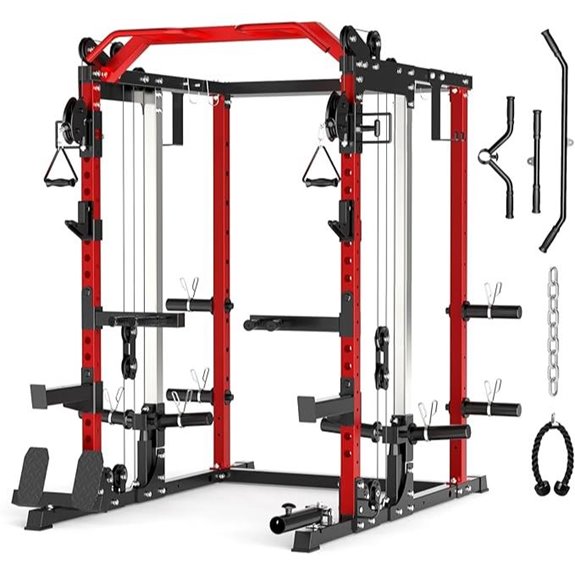 Roygym Power Cage with Dual Pulley System