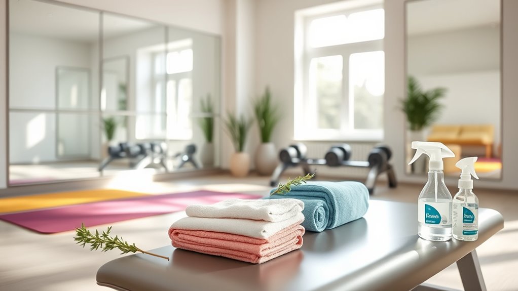 prioritize hygiene during workouts